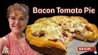 Bacon Tomato Pie Recipe - Soul Food Flavor - Homegrown Goodness