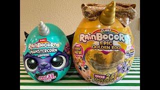 Unboxing Rainbocorns Epic Golden Egg AND Monstercorn Surprise!