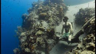 Adam Stern 104 metre dive in Dominica