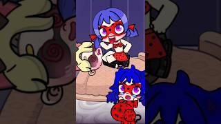 Pregnant Ladybug x Fake ( Ragatha ) love CatNoir Avatar World Pazu #shorts #chooseone #digitalcircus