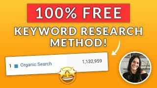 1 MILLION ORGANIC VISITS! Free Keyword Research Tutorial