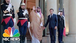 Saudi Crown Prince Mohammed Bin Salman Welcomed By French President