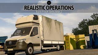 Realistic Operations-The Most Realistic Mods of Euro Truck Simulator 2-New Sprinter Tourer. [1.50]