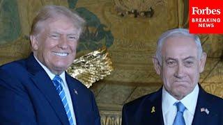 WATCH: Donald Trump Welcomes Benjamin Netanyahu To Mar-A-Lago