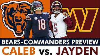 Bears vs. Commanders Preview & Prediction: MAJOR Injury News + Caleb Williams vs. Jayden Daniels