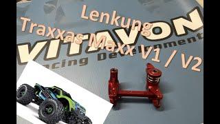 Lenkung Maxx  Traxxas V1 / V2 servo saver bellcrank Vitavon Alu 7075