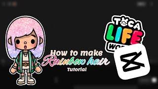 How to make rainbow hair  | Tutorial | Toca Boca 