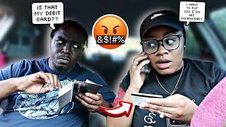 PUTTING MONEY On My HUSBANDS CLASSMATE Commissary Using His DEBIT CARD Prank *HILARIOUS*