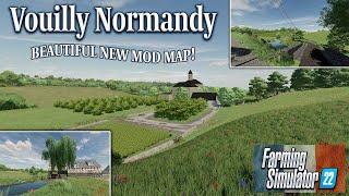 ‘STUNNING’ FS22 “VOUILLY NORMANDY” NEW MOD MAP, TOUR! | Farming Simulator 22 (Review) PS5.