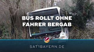 Bus rollt ohne Fahrer bergab: Unfall in Coburg mit einer Verletzten