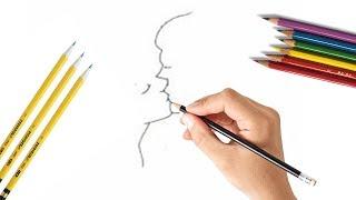 how to draw lettre youtube/ draw love birds/draw a cute heart step by step/draw a mail letter/draw