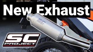 KTM 790 Adventure R - New Exhaust from SC Project - RALLY RAID MUFFLER