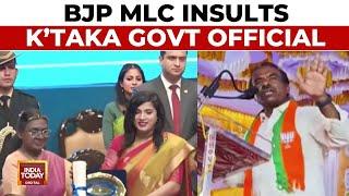 Karnataka BJP MLC's Pakistan Remark On IAS Officer Sparks Controversy | India Today