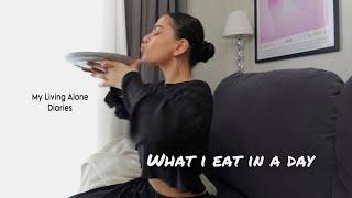 MY LIVING ALONE DIARIES | what I eat in a day