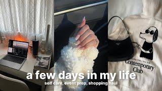 vlog: running errands by myself, self care, event prep, etc.