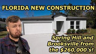 Inside 3 New Construction Florida Homes For Sale from the $290,000's! Spring Hill and Brooksville