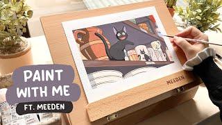  Studio Ghibli Kiki's Delivery Service relaxing painting process + New Art Supplies From MEEDEN 