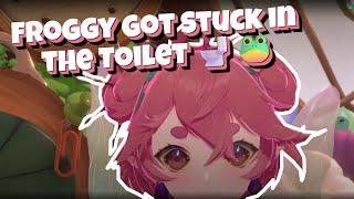 Froggy Got Stuck in the Toilet ~ Froggyloch 