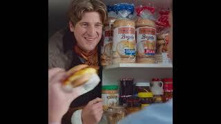 Tom Stourton as Thom for Thomas' Breads in Cupboard