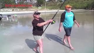 Trade Zone Addicted to Fishing tv show with the bunker up fishin bait cannon