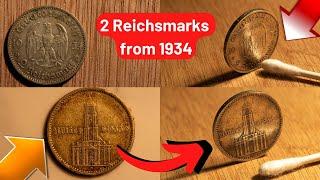 Metal polishing 2 Reichsmarks from 1934!!!