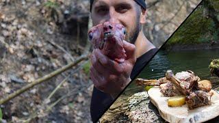 Cooking Lamb: Whole Lamb by the Waterfall!