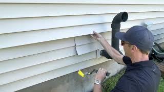 Taking Siding Sample