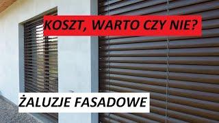 Żaluzje fasadowe  podtynkowe. Koszt i czy w ogóle warto?