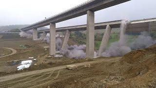 Sprengung Talbrücke Eisern in Siegen am 18.10.2020