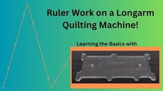 Ruler work on a longarm quilting machine - Spacey by Silly Moon Quilting Co