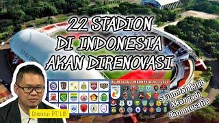 Sejumlah klub liga 1 dan Liga 2 jadi MUSAFIR!! | Sebanyak 22 stadion di Indonesia akan direnovasi..