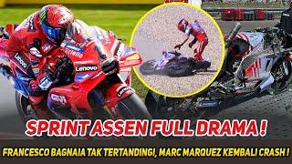 GEGER GEDENASSEN MEM4KAN B4NY4K KORBANFRANCESCO BAGNAIA MASIH TERKUAT, MARC MARQUEZ JADI KORBAN