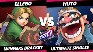 Sumapa 154 - ElleGo (Young Link) Vs. Huto (Wario) Smash Ultimate - SSBU