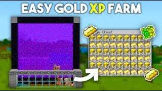 EASY Gold XP Farms For Beginners In Minecraft Bedrock 1 20! |LunarForgeX|