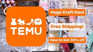 TEMU - My Craft Haul and Amazing News! 