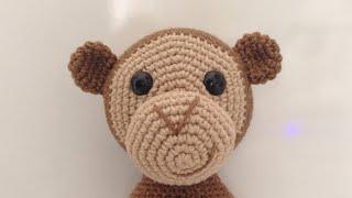 77# amigurumi maymun örüyoruz 1. bölüm kafa yapımı