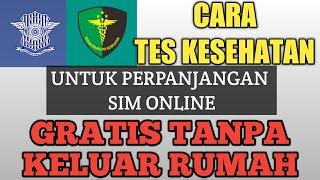 Cara Tes Kesehatan SIM ONLINE 2022 || e-Rikkes Sim