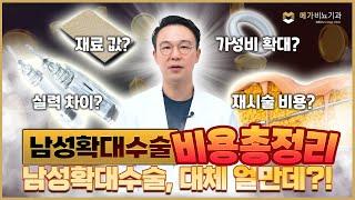 남성확대수술 대체 얼만데?! 남성확대수술 비용 딱! 정리해드립니다! [메가비뇨의학과 강서마곡점]