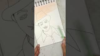 Bhagat Singh drawing||sketch with pratham ||pratham_arts||jay bhagat singh ji||