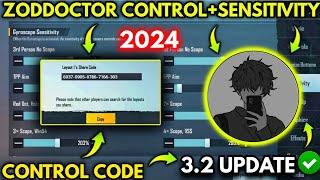 (NEW) zodDOCTOR 3.2 Sensitivity Code /Zoddoctor Control Code |PUBGM/BGMI