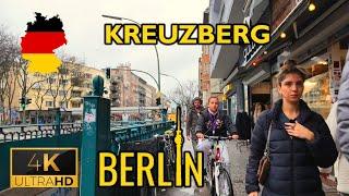 ⁴ᴷ⁶⁰  Berlin | Kreuzberg Walking Tour (February 2024) [4K]