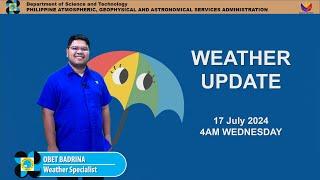 Public Weather Forecast issued at 4AM | July 17, 2024 - Wednesday
