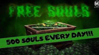 How to get 500 SOULS every day in mk mobile in 2024 as a beginner (F2P GUIDE). MK Mobile
