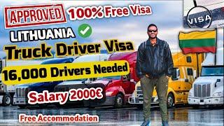 Jobs in Lithuania | Free Truck Driver Job & Free Work Visa  Salary €2350 + Bonus | Direct Hiring