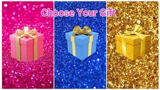 Choose Your Gift 2024  2 good and 1 bad gift box challenge #3giftbox #pickonekickone #quiz