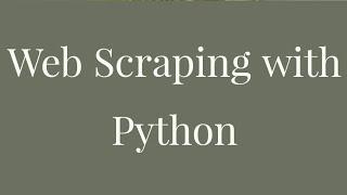 Web Scraper with Python Flask API | BeautifulSoup tutorial