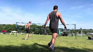 Men’s Grass Doubles (Match 1, Set 1) - Rocktown Volleyball Club 05/25/2024