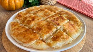 NO Kneading Dough! 'TURKISH BOREK' RECIPE IN 5 MINUTES.