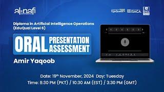 LIVE - Al Nafi EduQual Diploma Oral Presentation Assessment | Amir Yaqoob