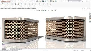 Exercise 65: How to make a 'Mesh Grill' in Solidworks 2018